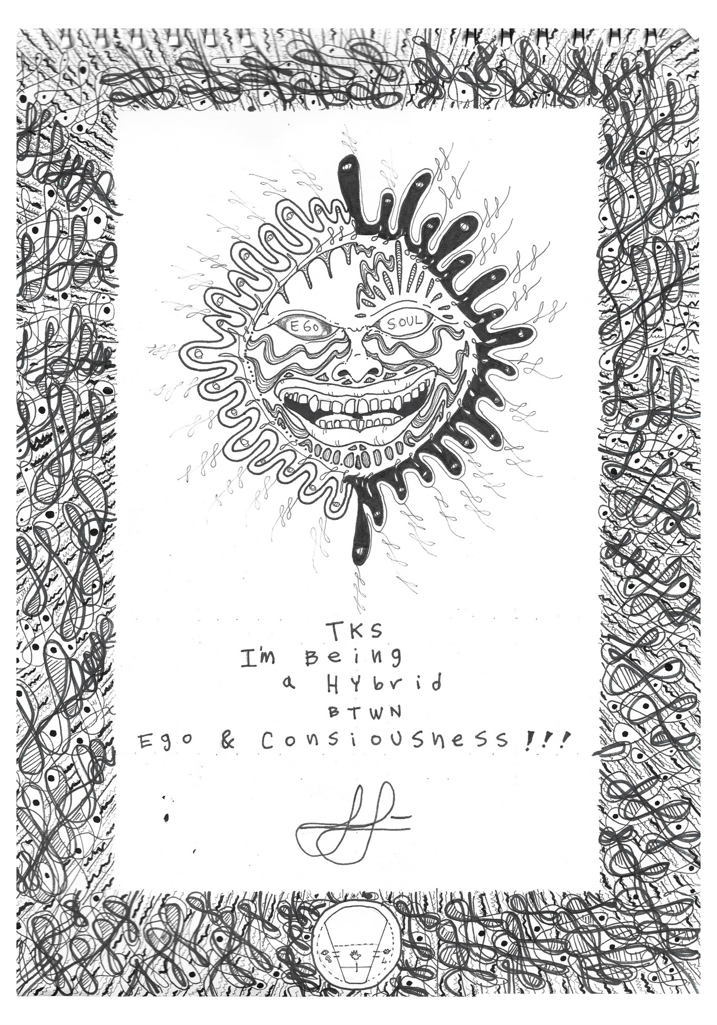 Original Print - Tks I'm Being a Hybrid