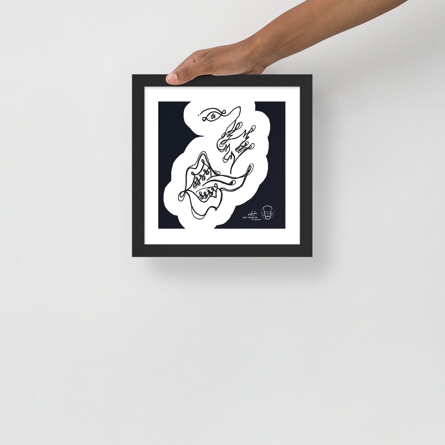 Framed Original Art Print - Voz Trueno de Fuego