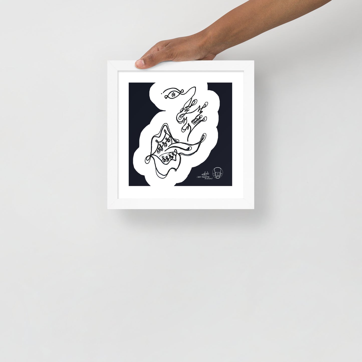Framed Original Art Print - Voz Trueno de Fuego